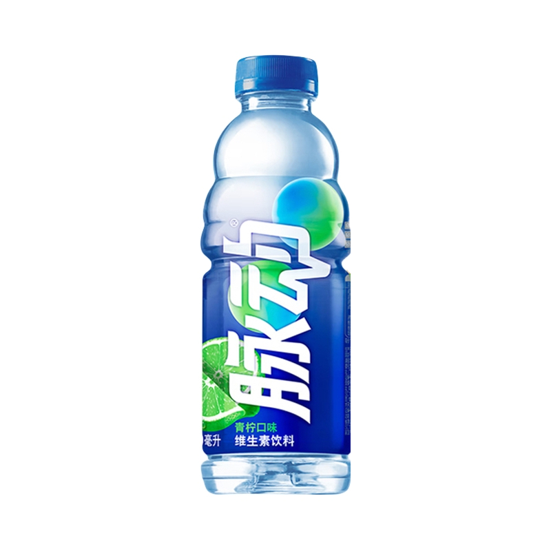 推荐商品：Mizone/脉动 青柠味 600ml 维生素饮料 瓶装 出游补水解渴