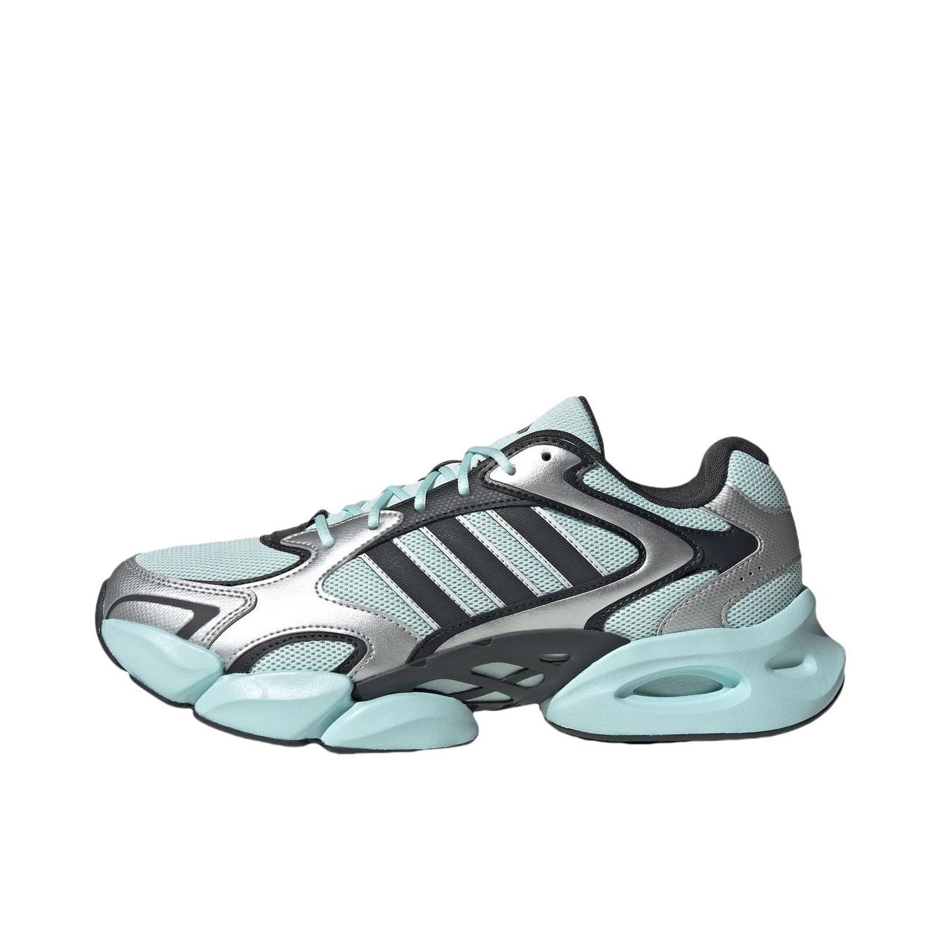 推荐商品：adidas Megastride 跑鞋 缓震透气防滑耐磨轻便回弹舒适百搭轻运动 薄荷绿/金属银/碳黑色