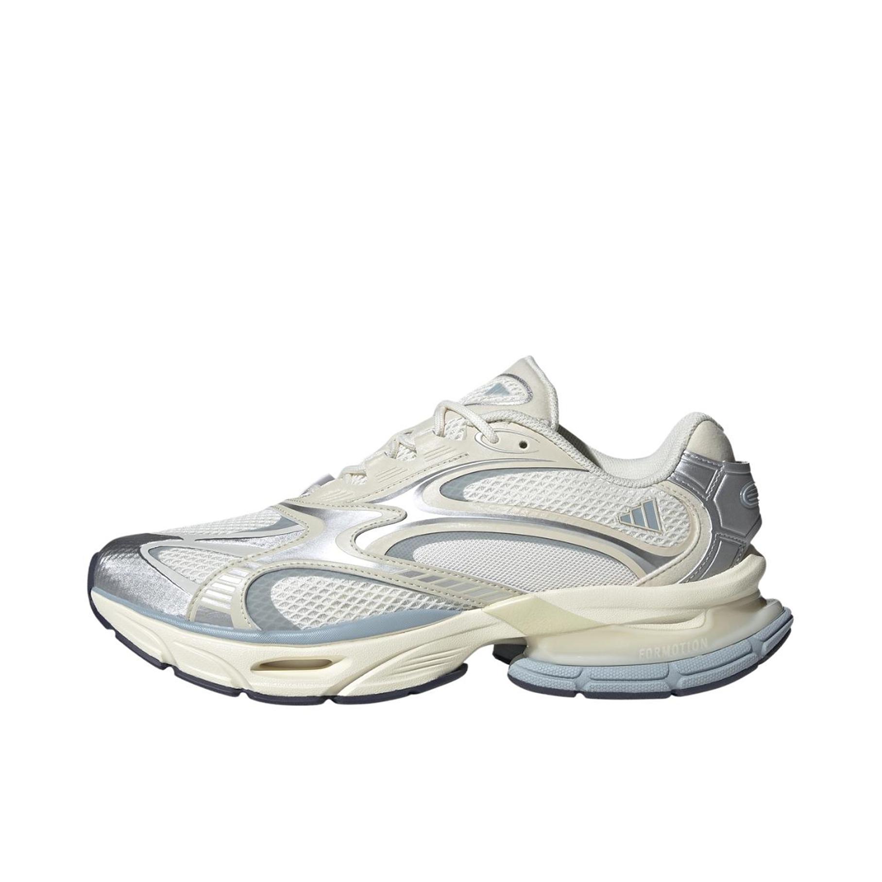 推荐商品：【GALI同款】 adidas FORMOTION ONE 轻机能-初代 运动休闲鞋 百搭圆头厚底系带复古贴合 白色/银色/米色