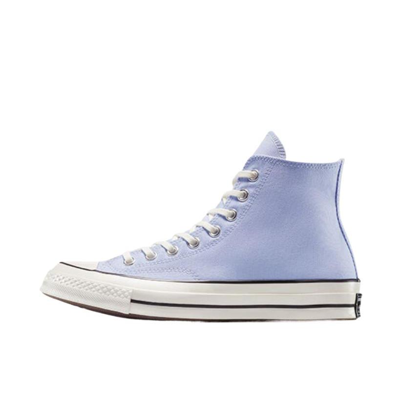 推荐商品：Converse/匡威 Chuck 70 帆布鞋 防滑耐磨薄底轻便透气舒适百搭复古时尚贴合圆头流光风 浅蓝色