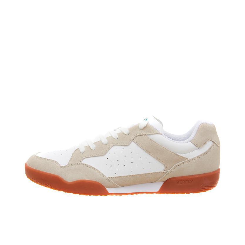 推荐商品：Decathlon/迪卡侬 BS190 防滑耐磨 舒适轻便 透气轻盈 德训鞋 羽毛球鞋 白色/褐色