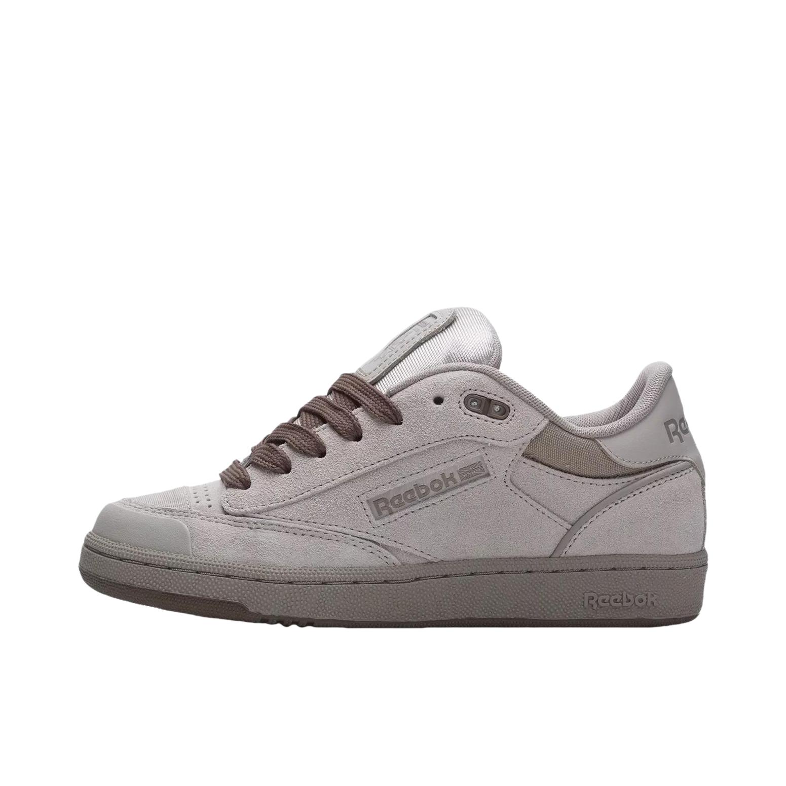 推荐商品：Reebok/锐步 Club C BULC 运动休闲鞋 面包鞋 防滑耐磨舒适透气减震百搭简约时尚潮流美式包裹性复古 女款/灰色/棕色 