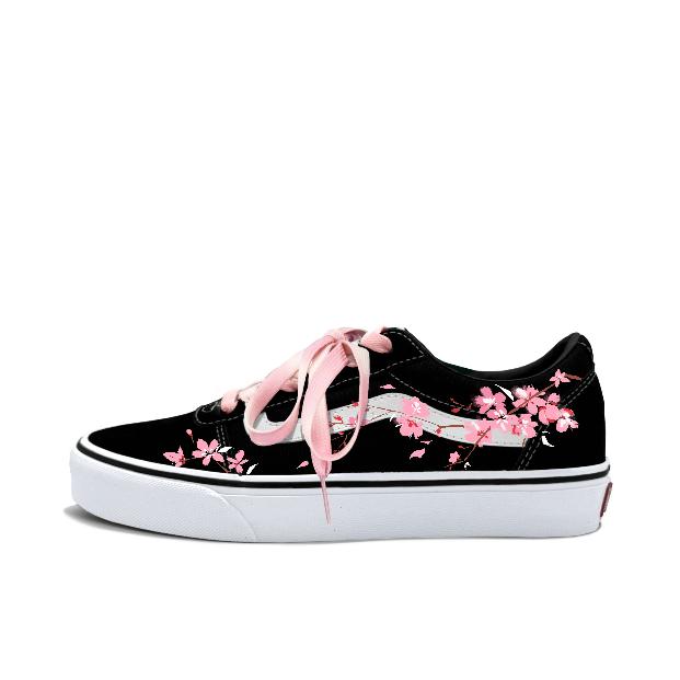 推荐商品：【定制球鞋】 Vans/范斯 Ward Active 板鞋 国潮低帮圆头 樱粉幻梦