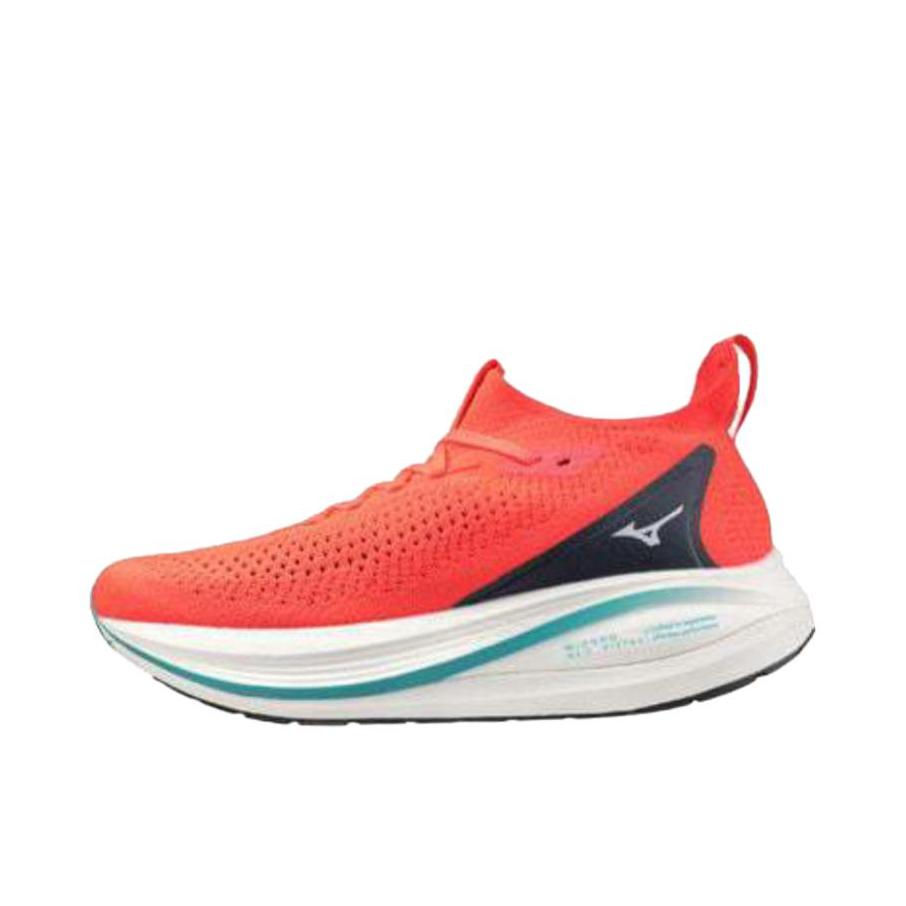 推荐商品：Mizuno/美津浓 Neo Vista 2 跑鞋 柔软耐磨回弹橡胶支撑 粉红色/白色 