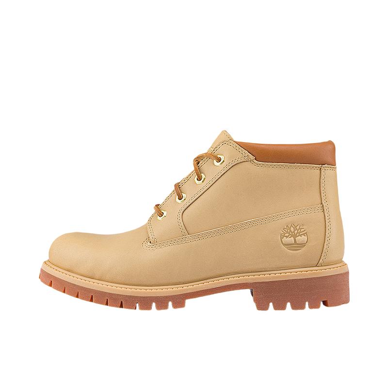 推荐商品：Timberland/添柏岚 Kenniston Nellie 户外防水 厚底增高 休闲 耐磨 短筒 马丁靴 米色