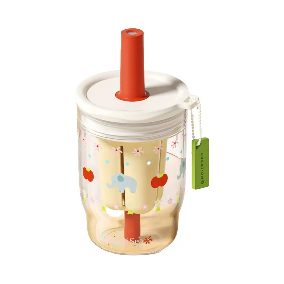 推荐商品：万兀 550ml 双饮式 tritan 大容量便携水杯 W2025-41