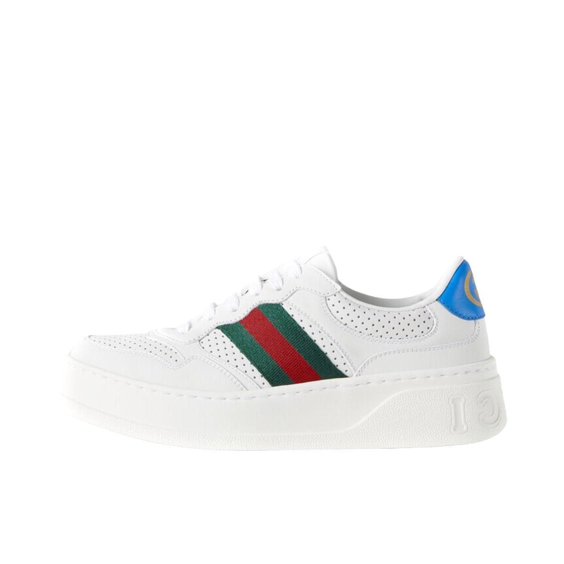 推荐商品：Gucci Chunky B 板鞋 饼干鞋 休闲时尚百搭防滑轻便舒适透气厚底圆头 女款/白色/绿色/红色
