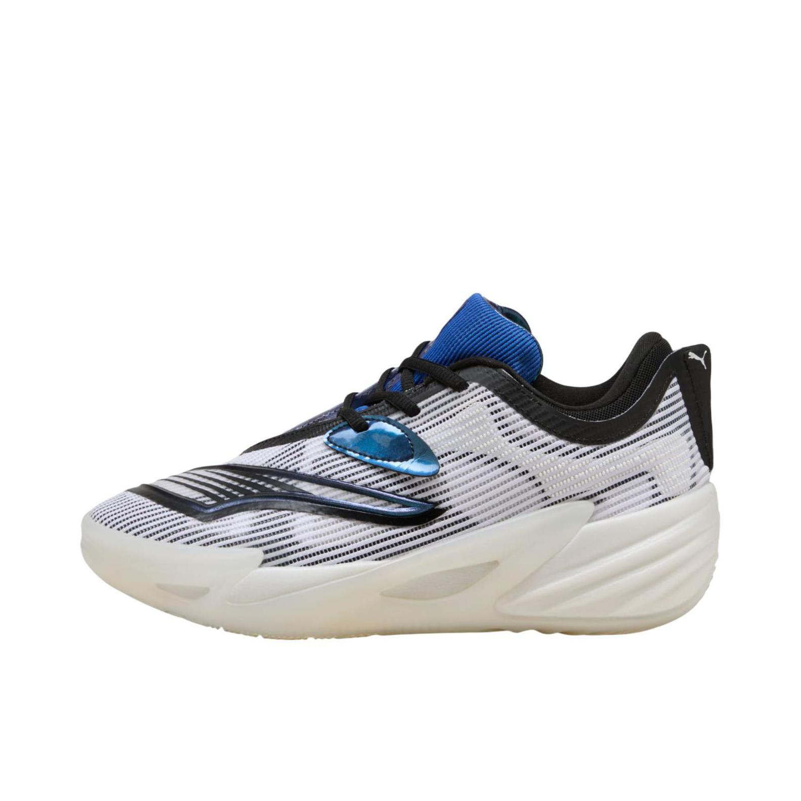 推荐商品：Puma/彪马 ALL PRO NITRO 2 篮球鞋 抗扭轻量百搭耐磨低帮系带 鸳鸯款/白色/黑色