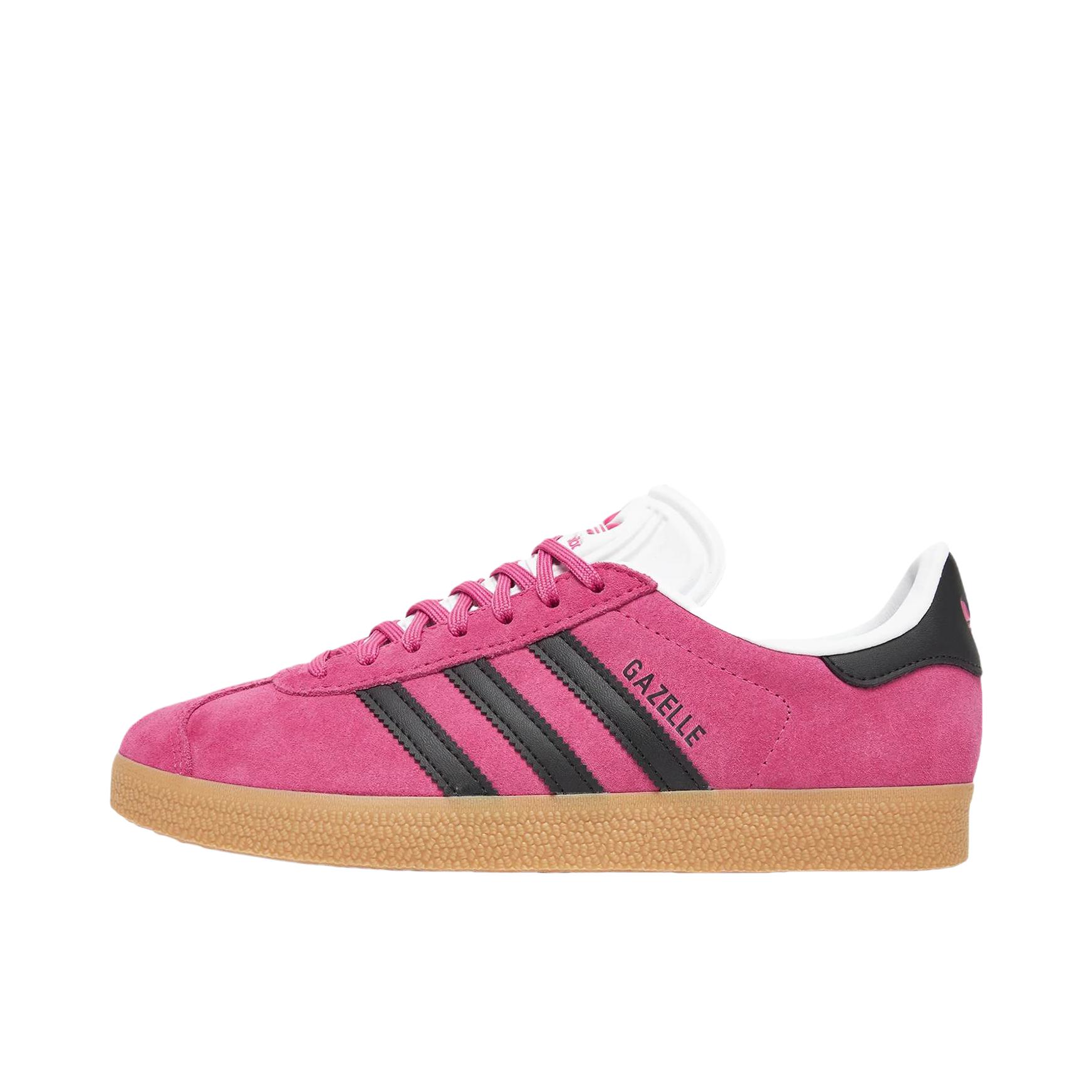 推荐商品：adidas Originals Gazelle T头鞋 德训鞋 板鞋 轻便复古薄底舒适百搭减震耐磨贴合圆头 深粉色