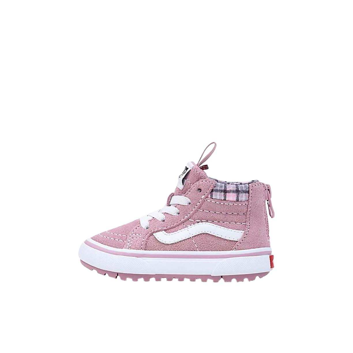 推荐商品：Vans/范斯 MTE SK8-Hi Zip 户外 日常 松紧带 低帮 板鞋儿童 婴童/紫色/白色 