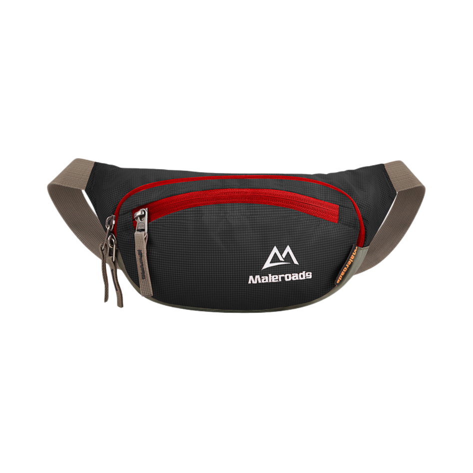推荐商品：Maleroads/迈路士 多功能防泼水跑步手机袋大容量户外斜挎收钱包腰包胸包