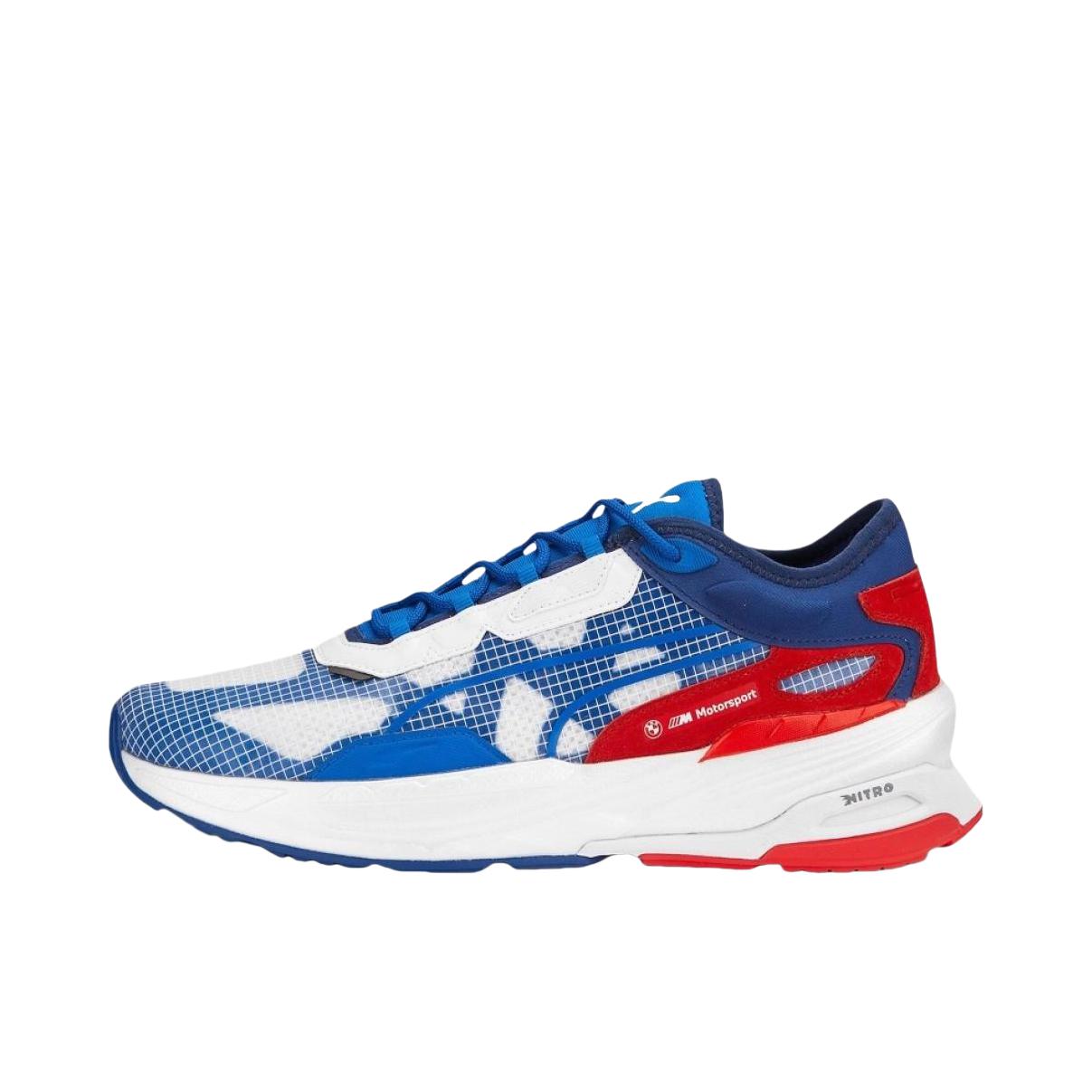 推荐商品：Puma/彪马 Extent Nitro Europa 防滑耐磨 减震透气 舒适轻便 织物 时尚 休闲鞋 BMW Motorsport联名/蓝色/白色 