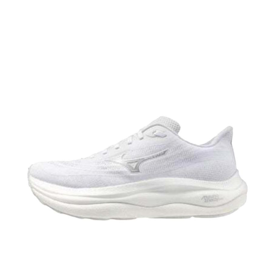 推荐商品：Mizuno/美津浓 WAVE SKY 9 慢跑鞋 跑鞋 缓震支撑稳定防滑软弹 白色