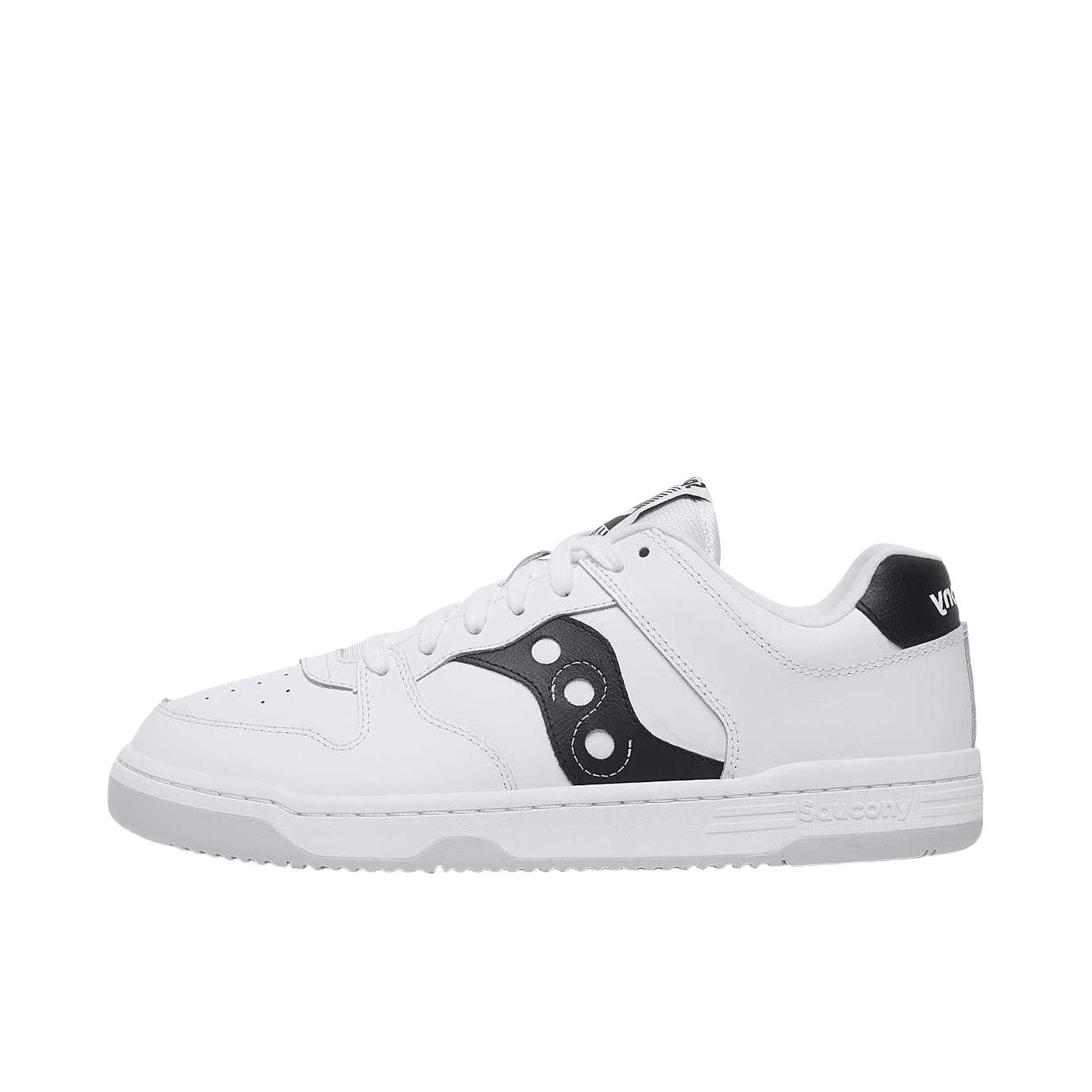 推荐商品：Saucony/索康尼 Spot-Bilt Hawk 百搭 防滑 耐磨 低帮 板鞋 白色/黑色