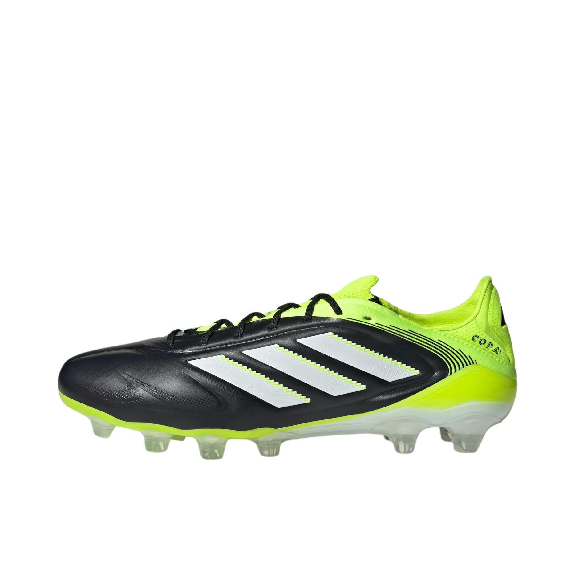推荐商品：adidas Copa Pure 2 Elite 2G/3G AG 顶级 胶质短钉 人造草地 缓震防滑耐磨 足球鞋 深黑色/黄色 