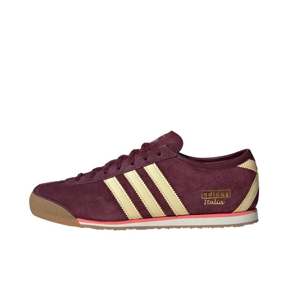 推荐商品：adidas Originals Italia 70s 跑鞋 耐磨低帮休闲舒适 红色