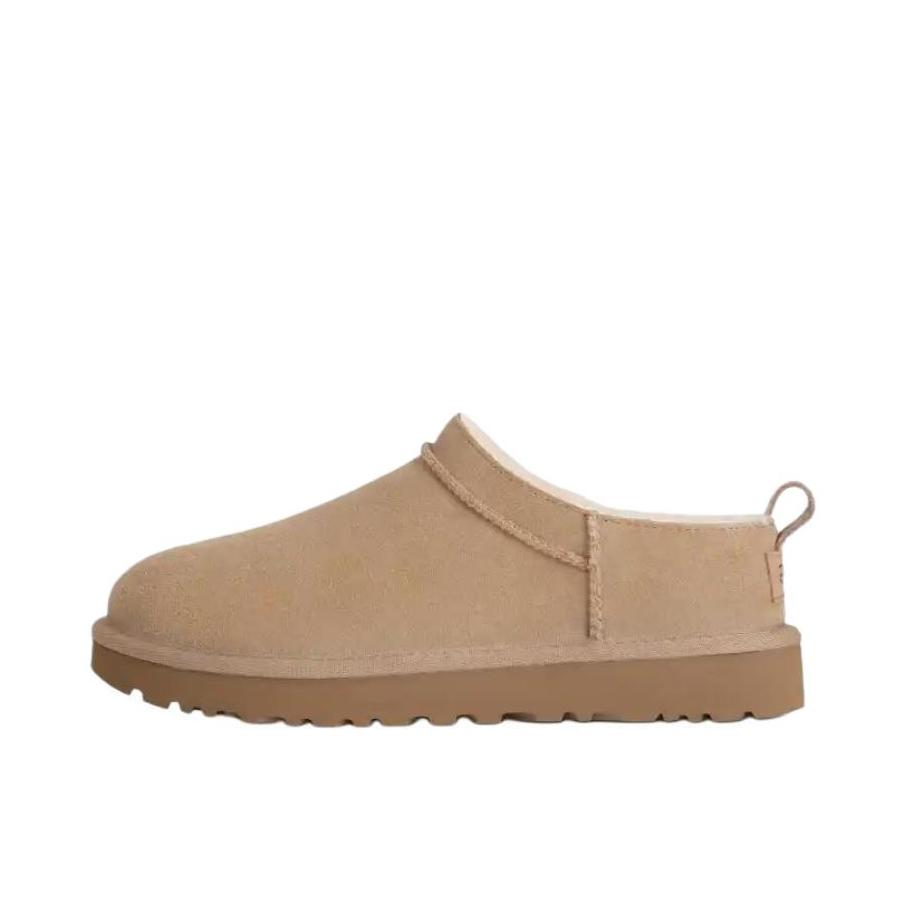 推荐商品：UGG 包头 羊毛 户外 休闲 一脚蹬 秋冬加绒保暖 半拖鞋 雪地靴 1166774 女款/沙色