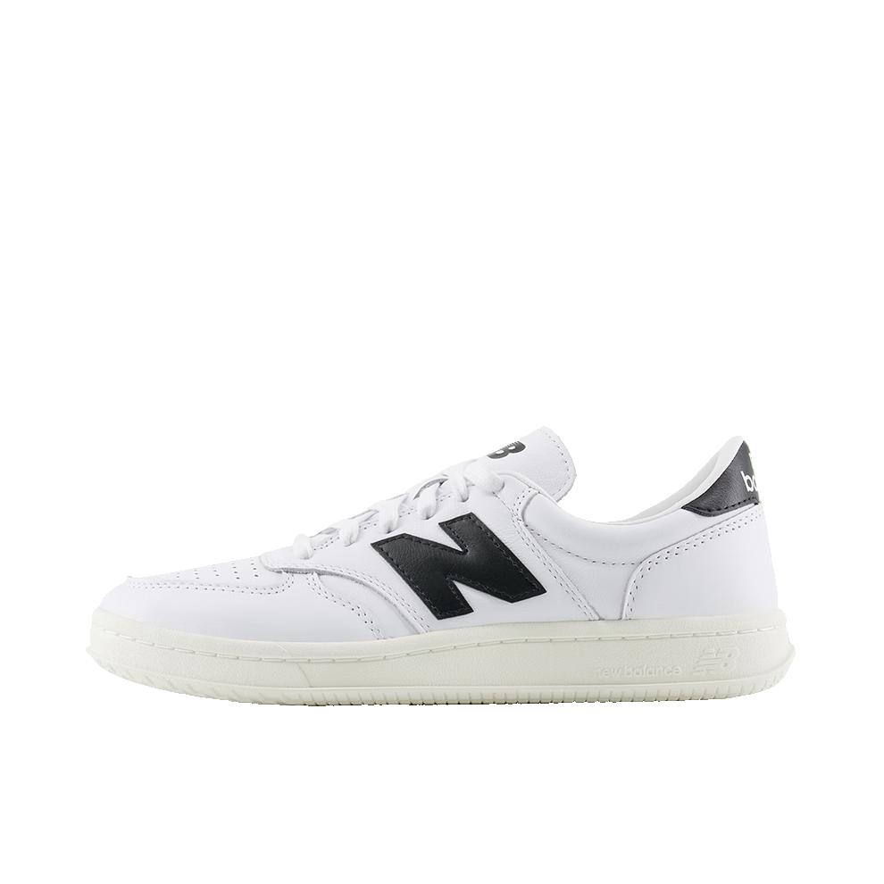 推荐商品：New Balance T500 防滑耐磨 舒适简约 复古 休闲百搭 板鞋 白色/浅灰色