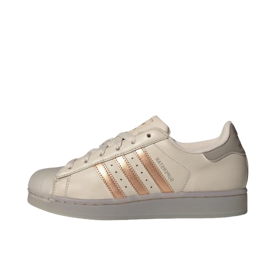 推荐商品：adidas Originals Superstar 2 板鞋 复古防滑耐磨贝壳头贴合圆头支撑 清澈棕/铜金属/淡芝麻灰褐