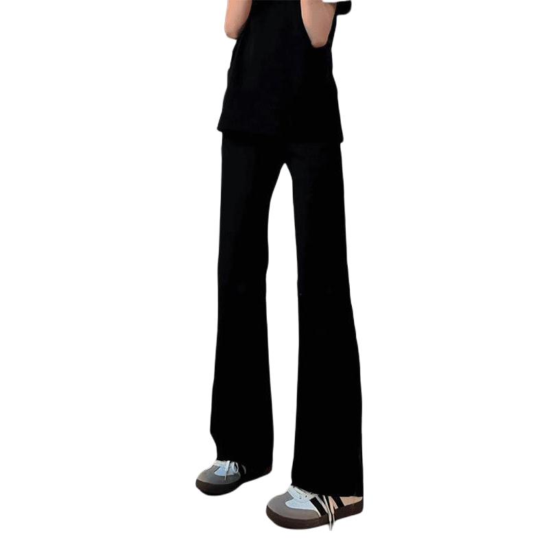 推荐商品：DARK HORSE/黑马漫画 微弹中腰拉链弯刀休闲长裤 HM-D-A102-C7129-15 墨黑