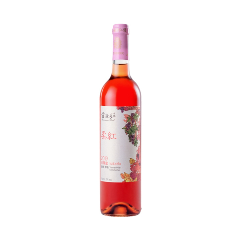 推荐商品：云南红 柔红 玫瑰蜜 甜型葡萄露酒 750ml 5%vol 裸瓶装