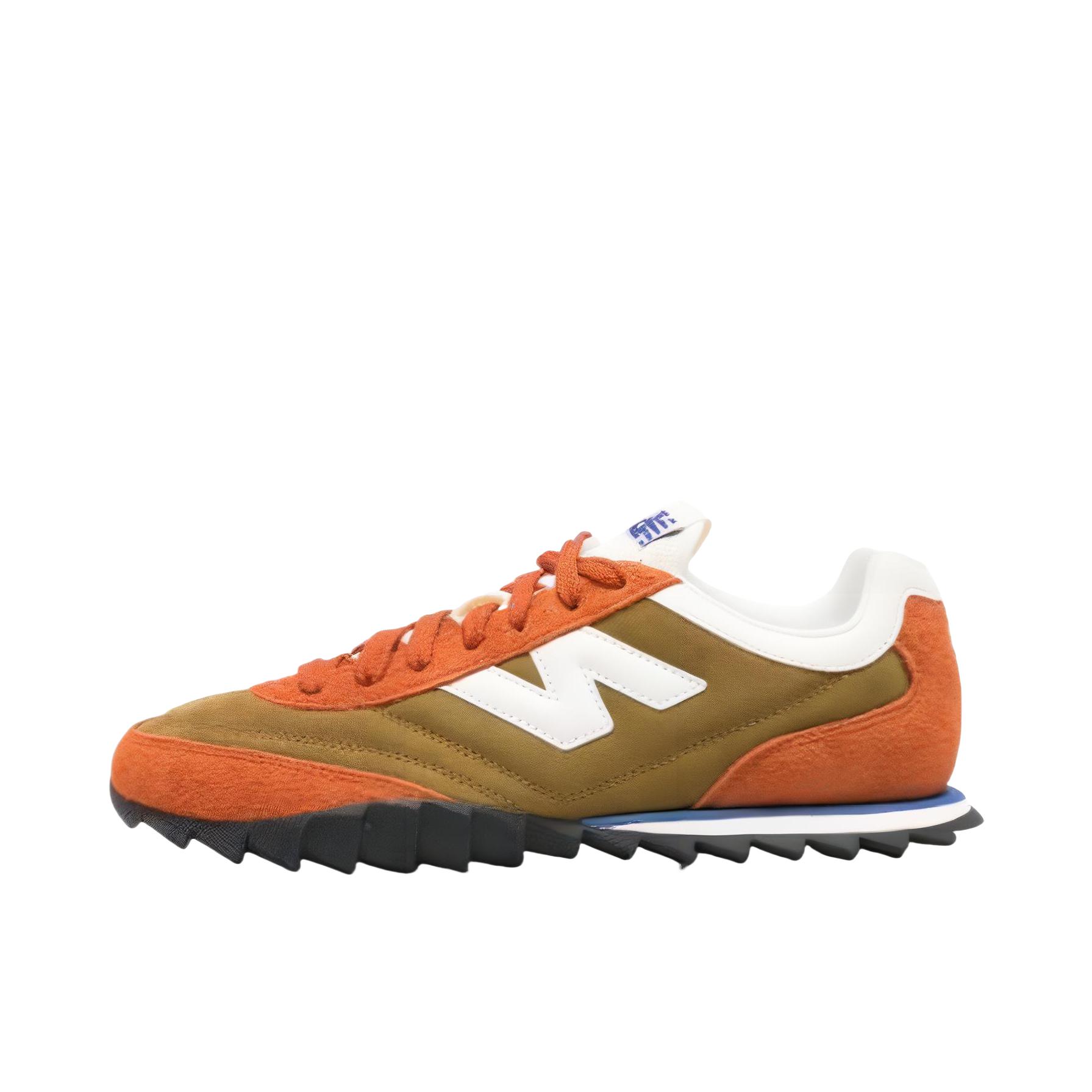 推荐商品：New Balance RC30 复古潮流 防滑耐磨 减震透气 舒适轻便 防水 网布 织物 运动休闲鞋 D宽/绿色/橙色