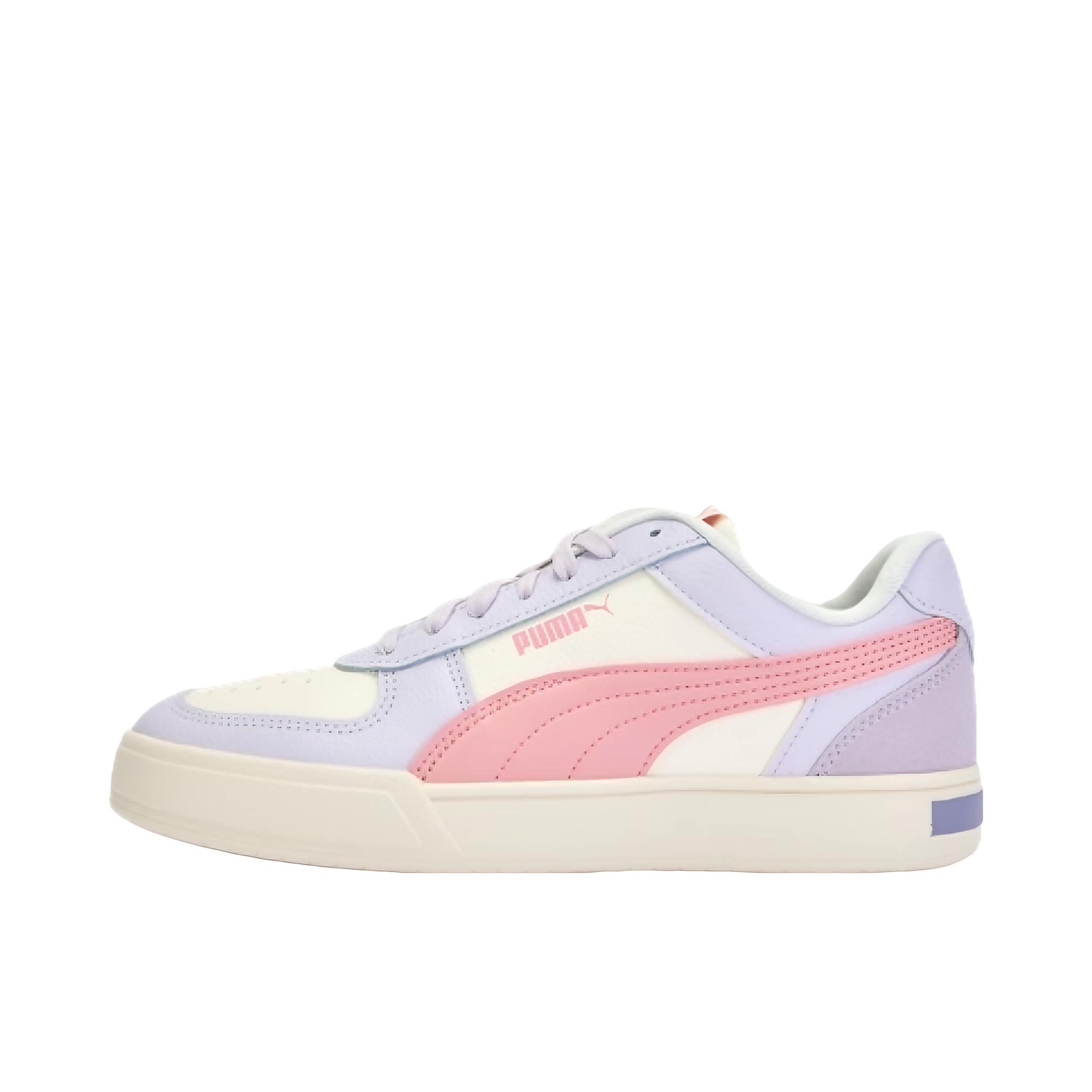 推荐商品：Puma/彪马 Caven Dime 小白鞋 板鞋 缓震回弹防滑耐磨轻便透气舒适百搭复古薄底美式流光风 米白色/玫瑰粉/淡霜紫