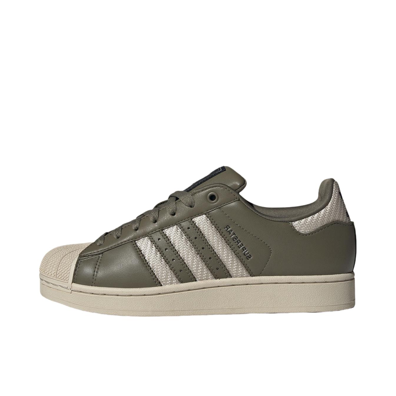推荐商品：adidas Originals Superstar 2 板鞋 复古防滑耐磨贝壳头贴合圆头支撑 深卡其色/清澈棕/黑色