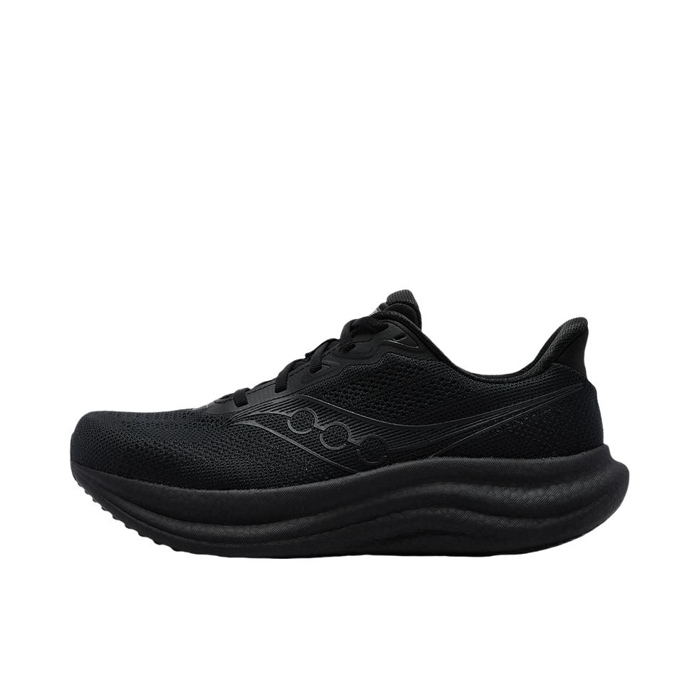 推荐商品：Saucony/索康尼 Triumph 胜利 23 跑鞋 慢跑缓震支撑训练防滑轻便 宽楦/黑色