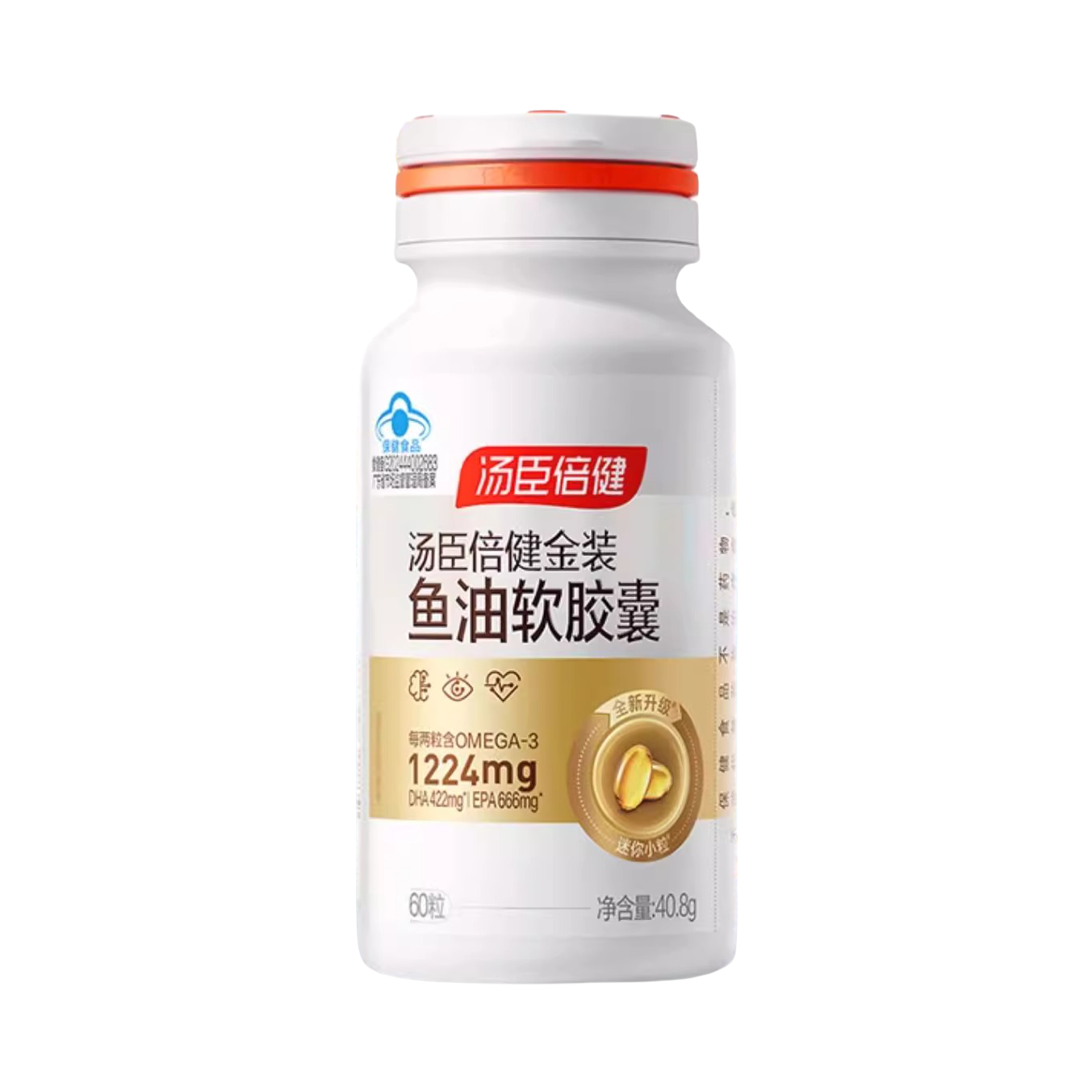 推荐商品：汤臣倍健 金装版 鱼油软胶囊 瓶装 辅助降血脂