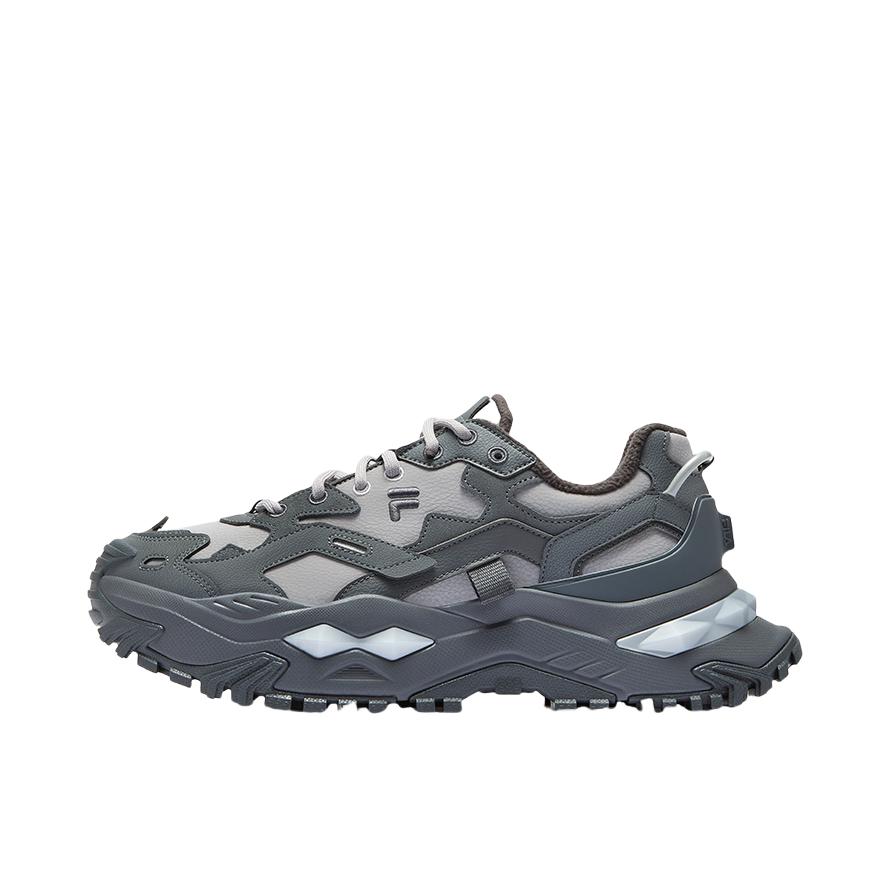 推荐商品：FILA/斐乐 Bianco 硬糖 厚底 防滑耐磨 减震透气 增高鞋 老爹鞋 加绒/影黑灰/合金灰