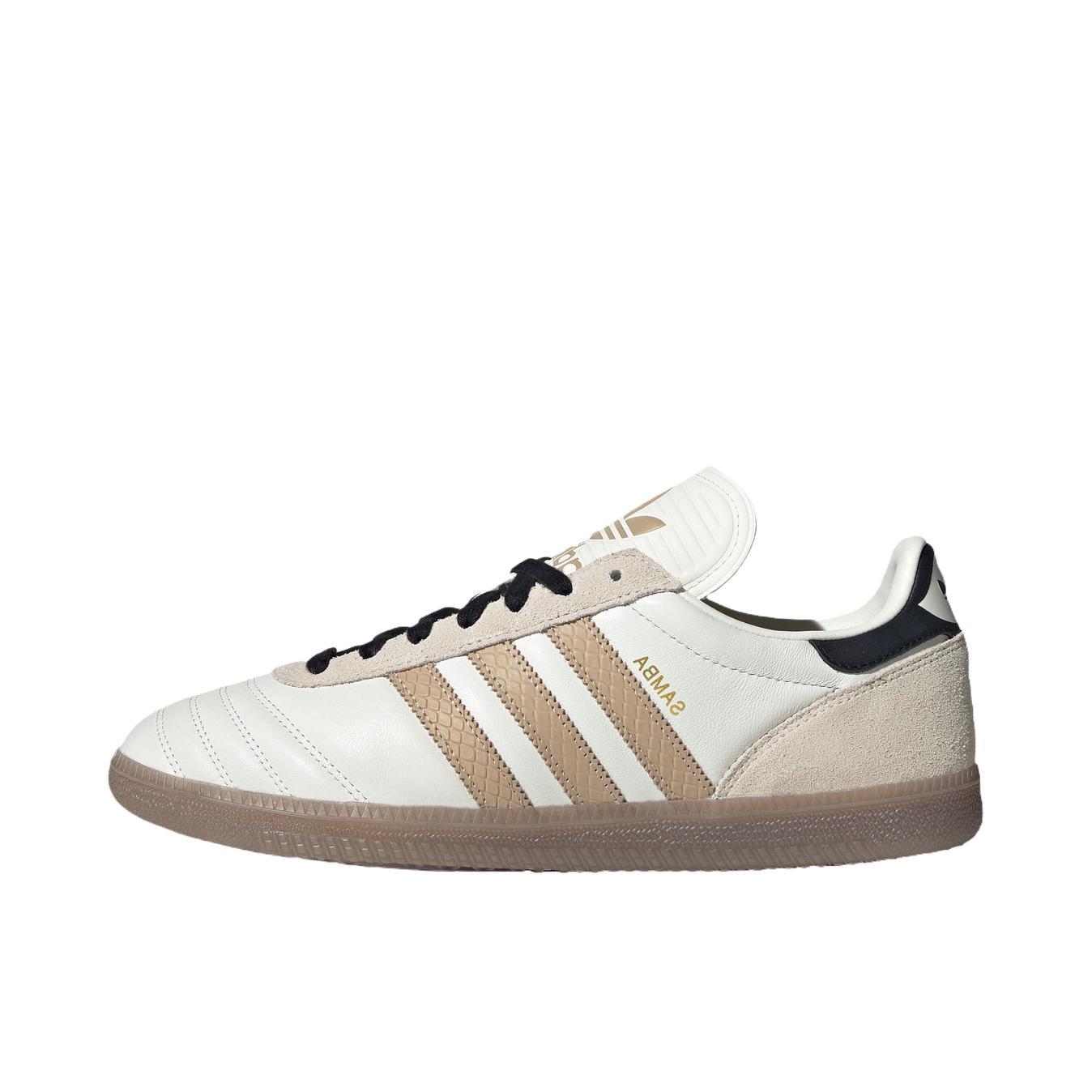 推荐商品：adidas Originals Samba JP 德训鞋 板鞋 舒适百搭运动低帮贴合 汉玉白/魔力浅褐/黑色
