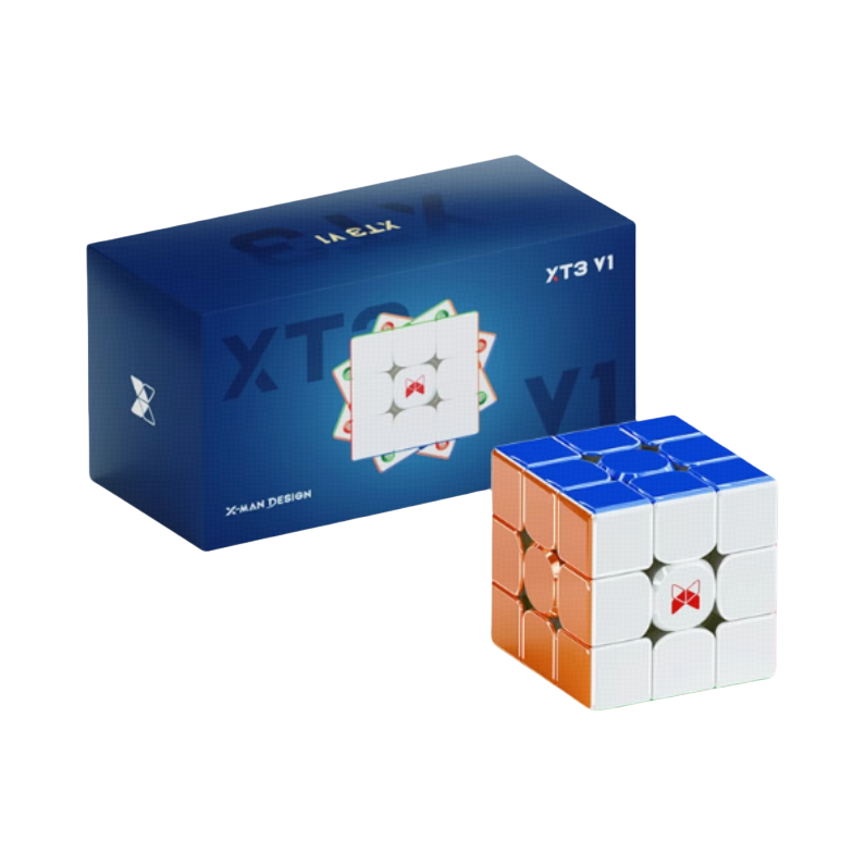 推荐商品：奇艺 XT3 V1三阶顺滑磁力版UV钻面比赛专用竞速魔方 儿童玩具