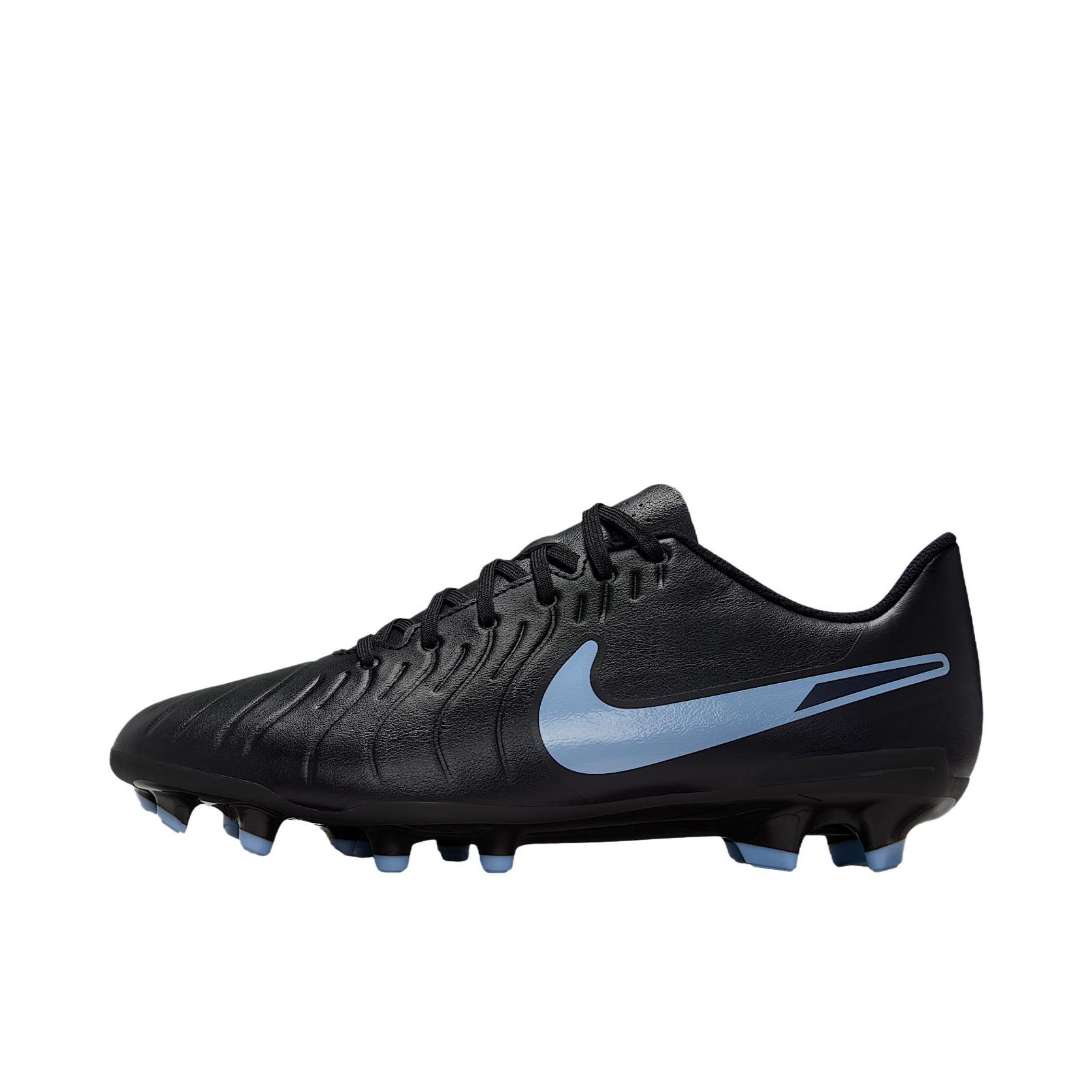推荐商品：Nike Tiempo Legend 10 CLUB FG/MG 低端 胶质混钉 人造草坪 圆头 足球鞋 黑色