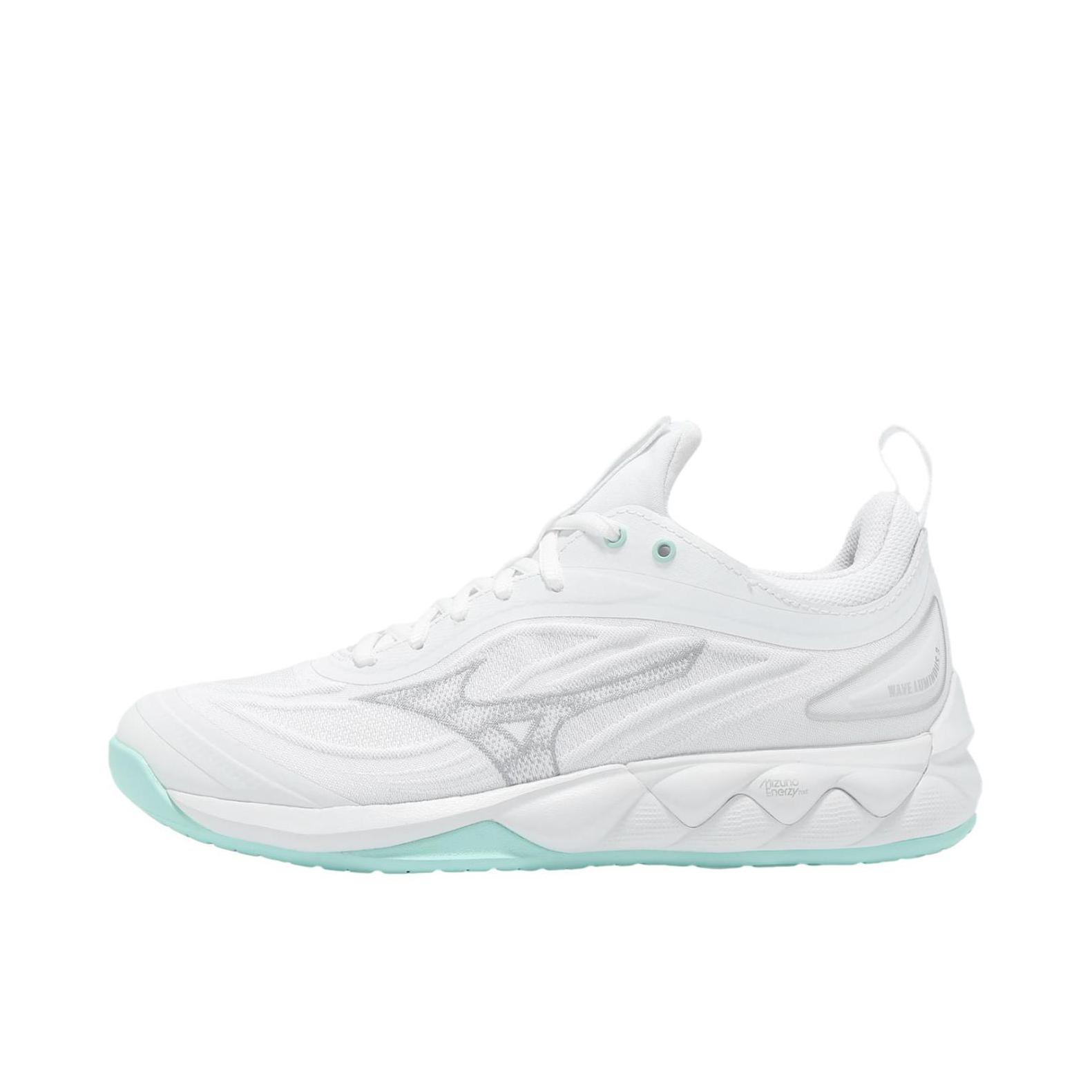 推荐商品：Mizuno/美津浓 WAVE LUMINOUS 3 室内 比赛 缓震软弹贴合型 排球鞋 白色/绿色