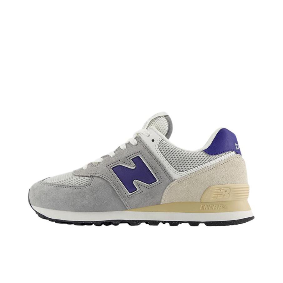 推荐商品：New Balance 574 运动休闲鞋 阿甘鞋 经典复古防滑耐磨缓震舒适透气时尚百搭轻便 D宽/浅灰色/蓝色