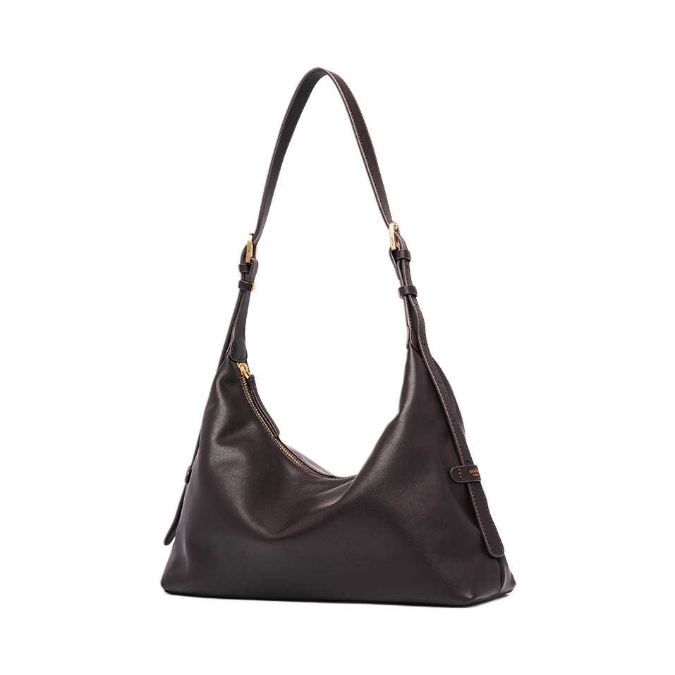 推荐商品：UNIFINE 新款简行真皮牛皮腋下斜挎包小众包hobo包通勤包单肩包