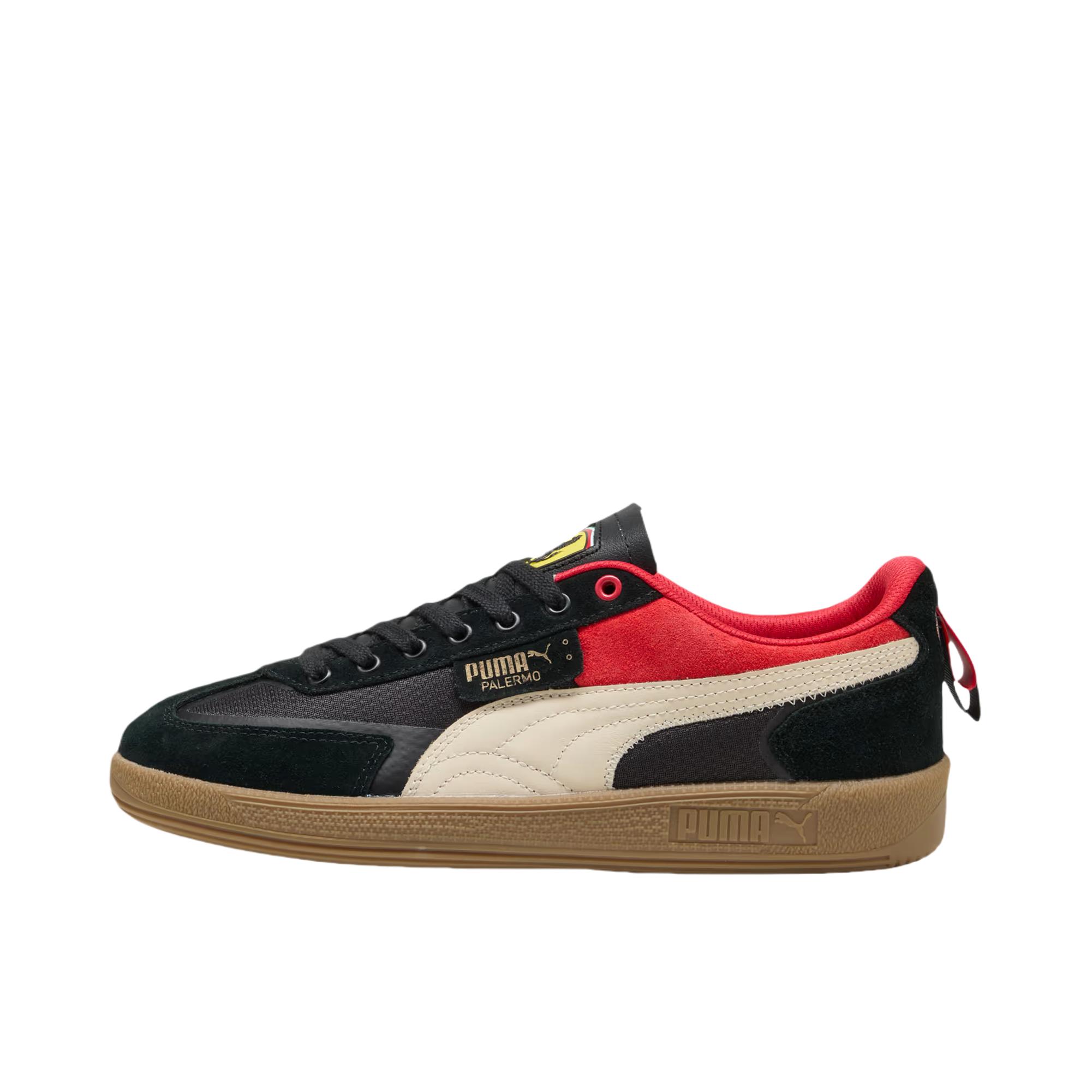 推荐商品：Puma/彪马 Palermo 板鞋 百搭系带圆头 SCUDERIA FERRARI联名/黑色