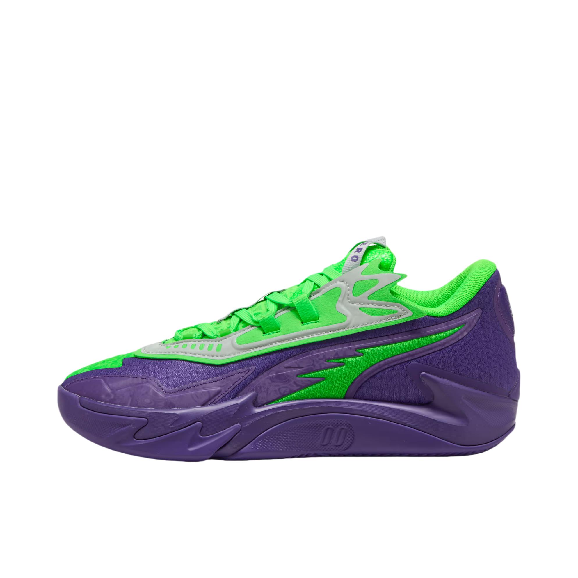 推荐商品：Puma/彪马 Scoot Zeros II 斯库特 防滑 耐磨 低帮 篮球鞋 蓝色/绿色