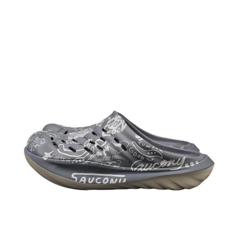推荐商品：Saucony/索康尼 拖鞋 时尚潮流舒适百搭 S79088 灰色