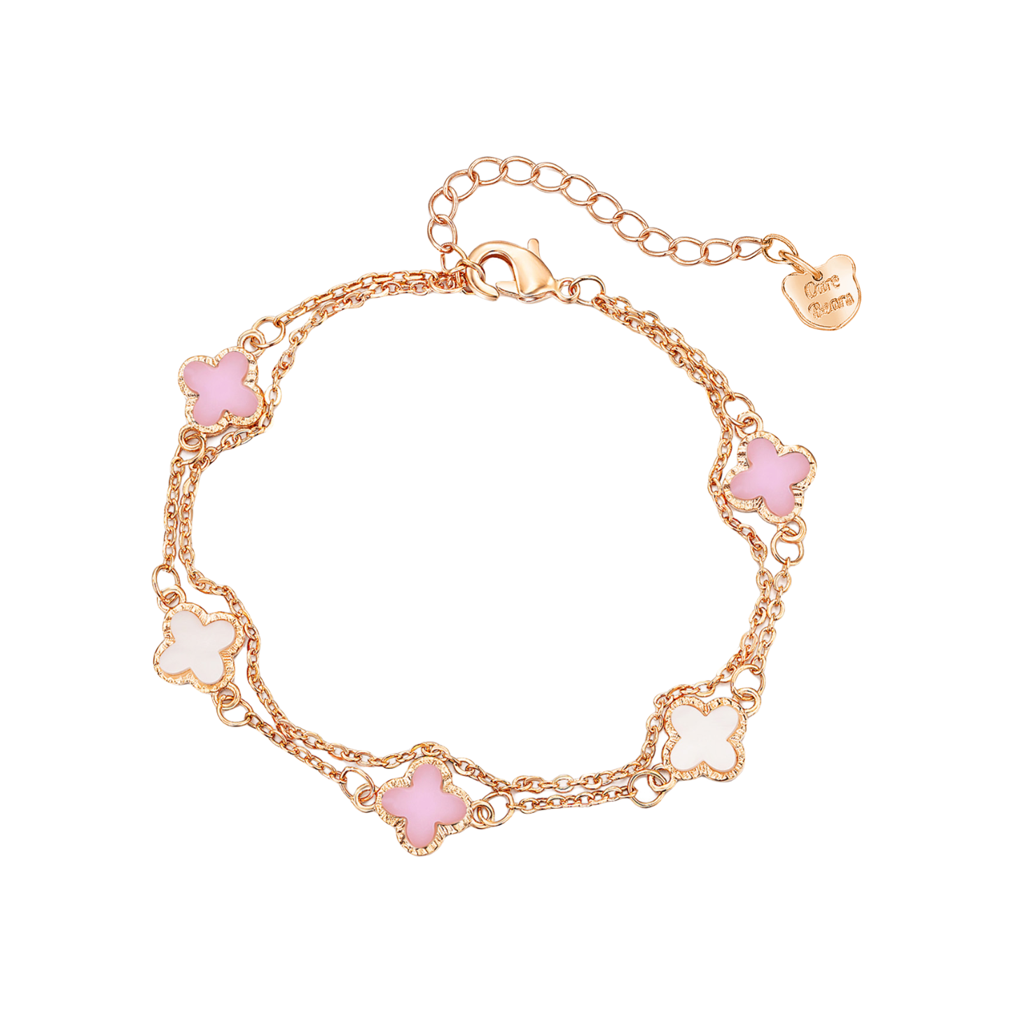 推荐商品：CAREBEARS 幸运四叶草足银手链 AX2410029