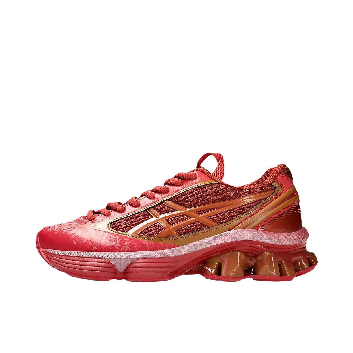 推荐商品：Asics/亚瑟士 GEL-KINETIC FLUENT 合成革 支撑 回弹 防滑 耐磨 跑鞋 红色