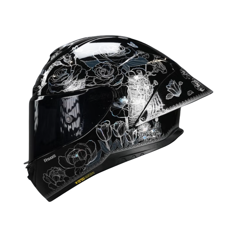 推荐商品：Motorax/摩雷士 R50S PRO 聚碳酸酯 大尾翼 单镜片 防雾 全盔 摩托车头盔