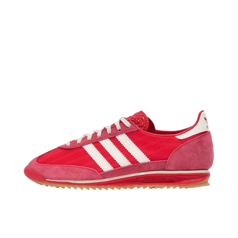 推荐商品：【马思纯同款】 adidas Originals SL 72 T头鞋 德训鞋 运动休闲鞋 轻便防滑耐磨透气舒适简约复古 深红色