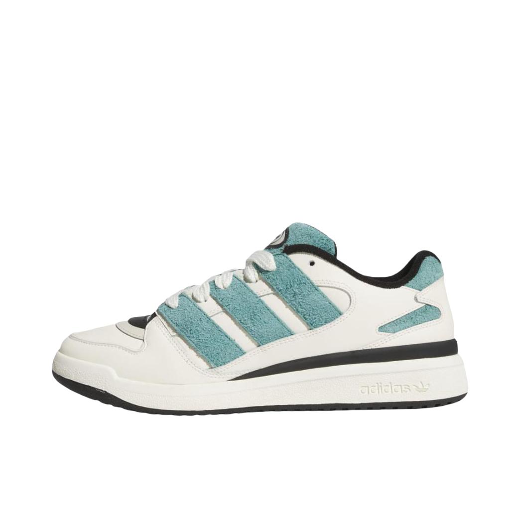 推荐商品：adidas Originals FORUM 2000 板鞋 百搭复古时尚潮流防滑耐磨舒适轻便低帮篮球风支撑 米色/绿色