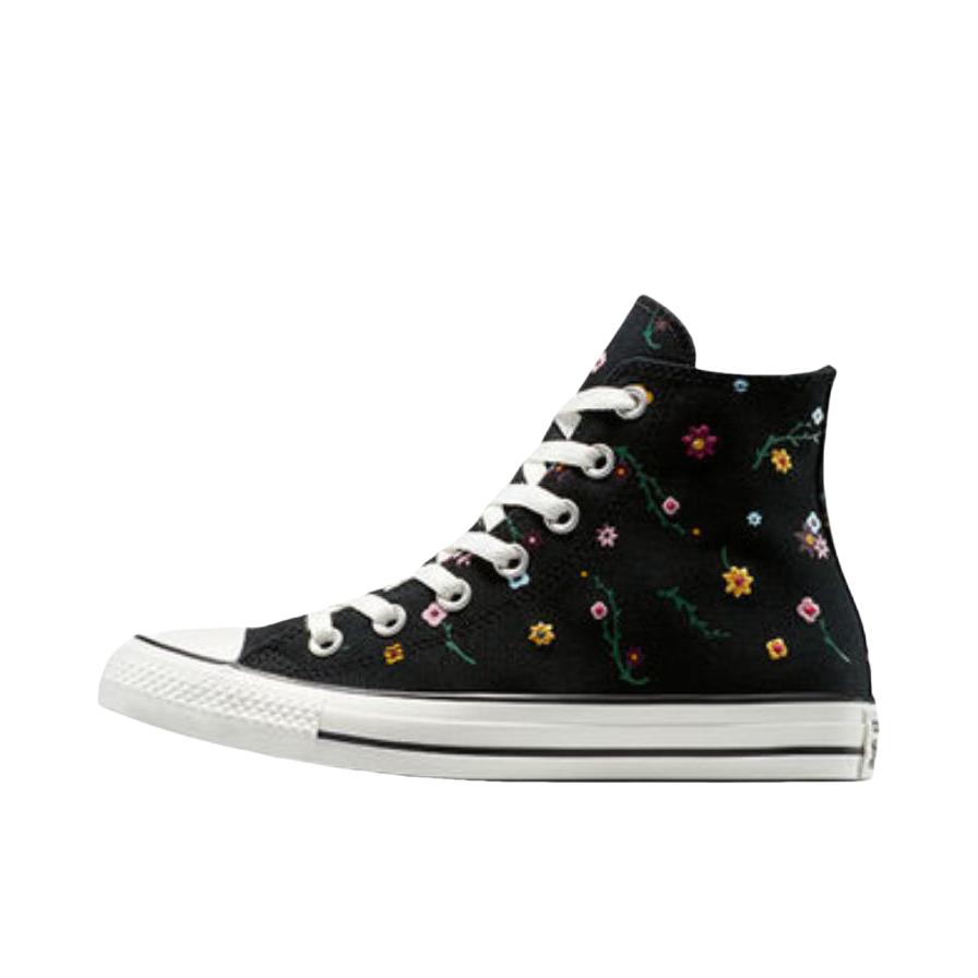 推荐商品：Converse/匡威 Chuck Taylor All Star 帆布鞋 常青款轻便防滑耐磨百搭复古圆头减震贴合高帮 女款/碳黑色/绿色