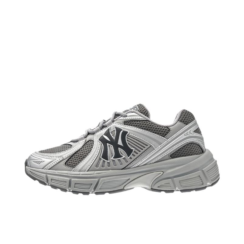 推荐商品：MLB 跑鞋 情侣复古运动网面减震短跑长跑增高 3ARNRO5 纽约洋基队/银色