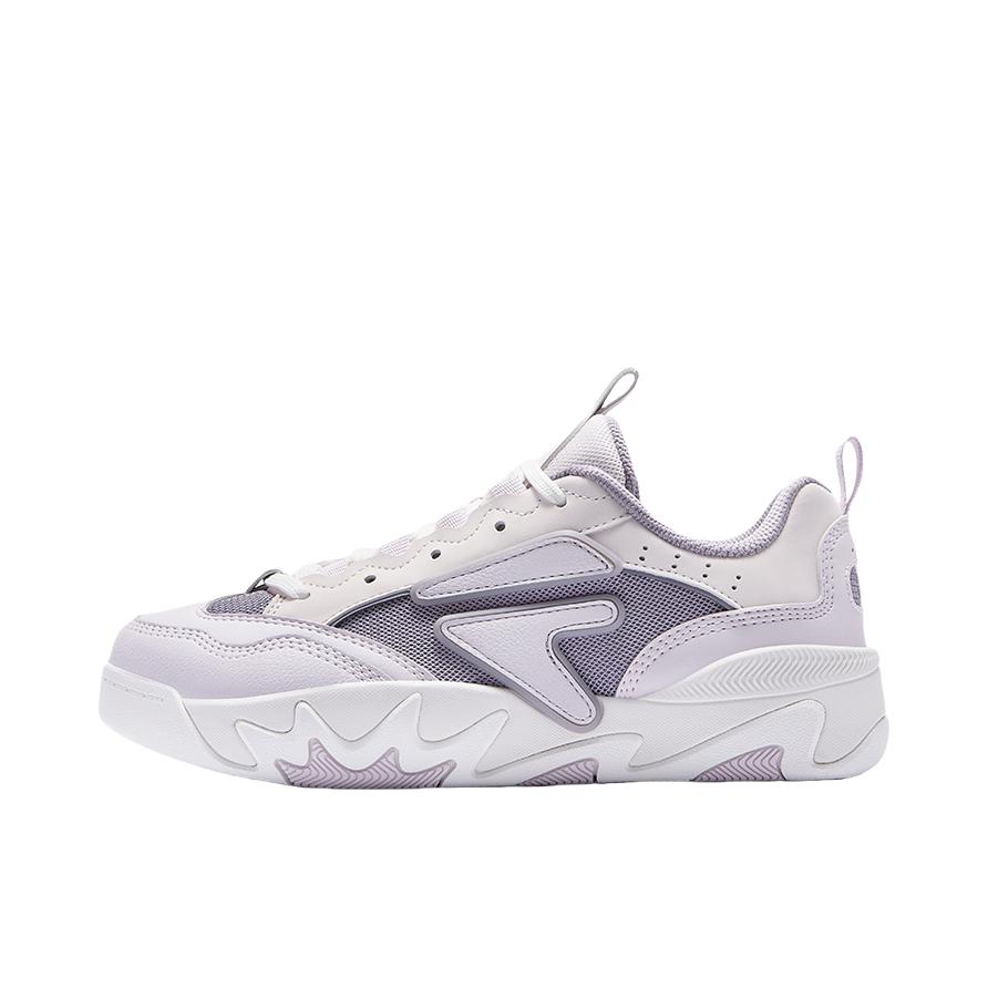 推荐商品：FILA/斐乐 Nollie II 豚跃 板鞋 百搭厚底低帮圆头 女款/浪漫紫/简朴灰