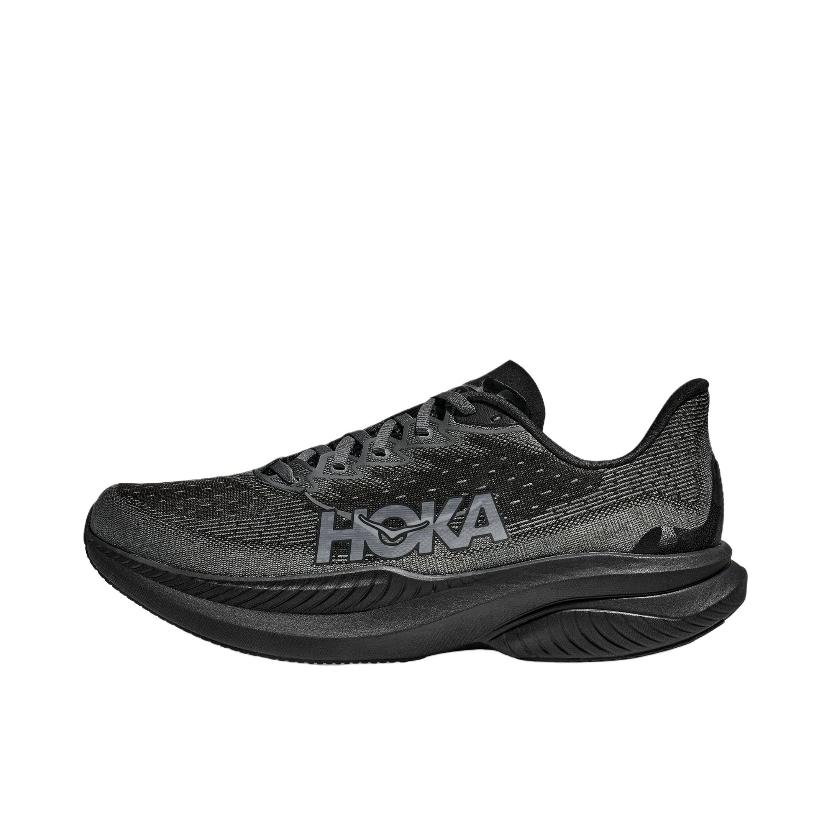 推荐商品：HOKA ONE ONE  MACH 6  舒适百搭 防滑耐磨 透气轻便 织物  跑鞋 黑色/灰色