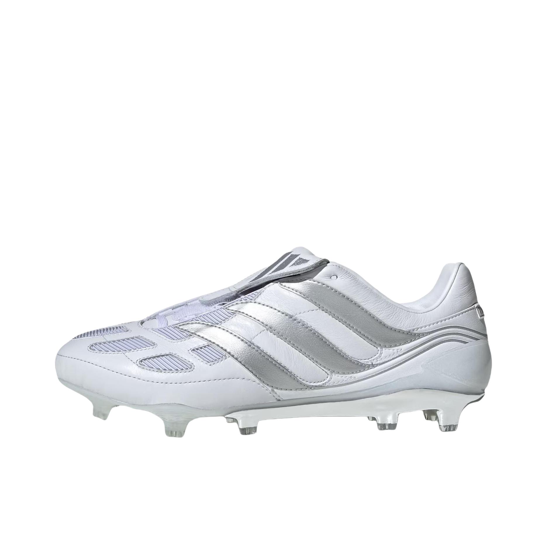 推荐商品：adidas Predator Precision ELITE FG 猎鹰25 足球鞋 超顶级胶质长钉硬草地比赛训练耐磨 白色
